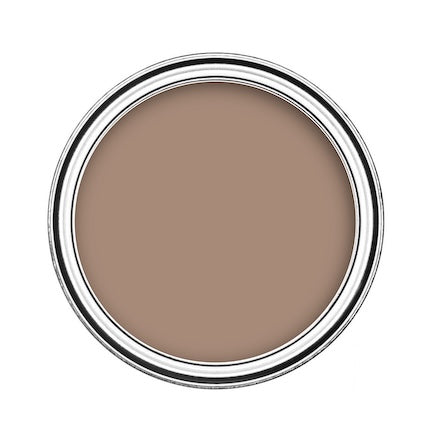 Click to view Brown paint colour range for interior and exterior surfaces - Birds eye view of Brown emulsion paint in tin