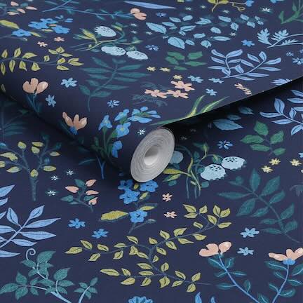Dining Room Trees & Leaves Wallpaper