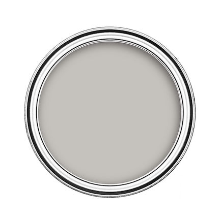 Shop grey emulsion paint for walls & ceilings - Birds eye view of grey emulsion paint in tin