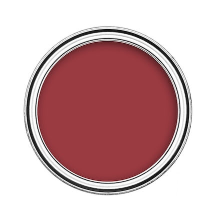 Shop Red emulsion paint for walls & ceilings - Birds eye view of red emulsion paint in tin