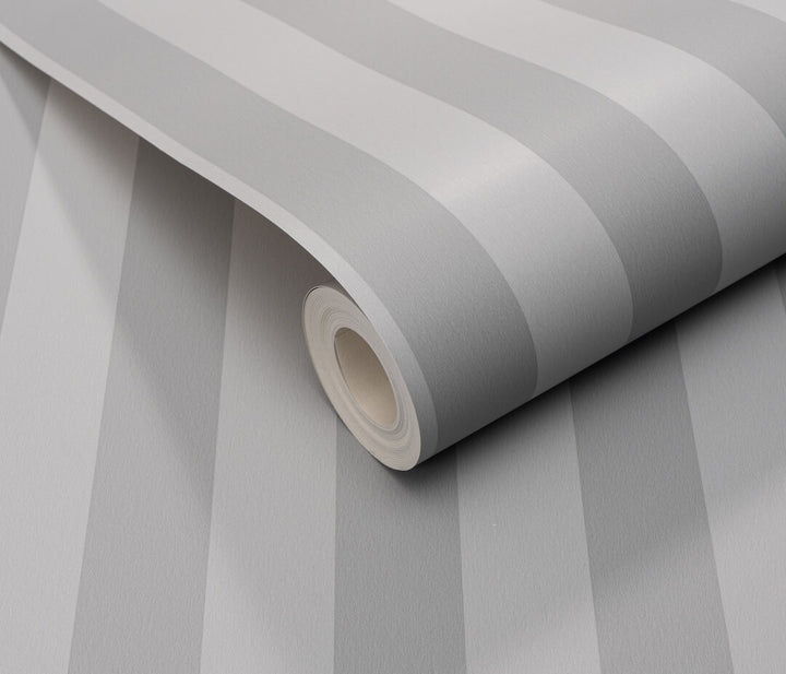 Erismann Heritage Stripe Grey Wallpaper