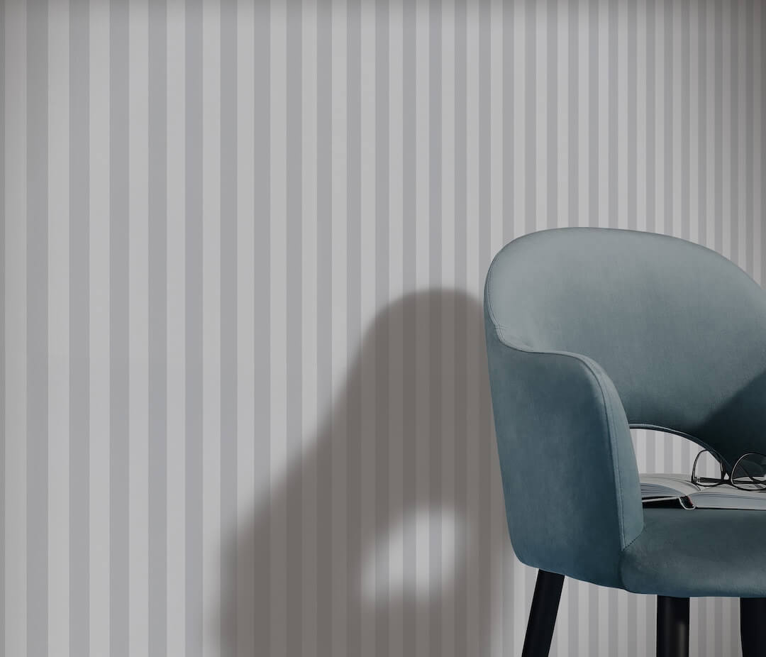 Erismann Heritage Stripe Grey Wallpaper