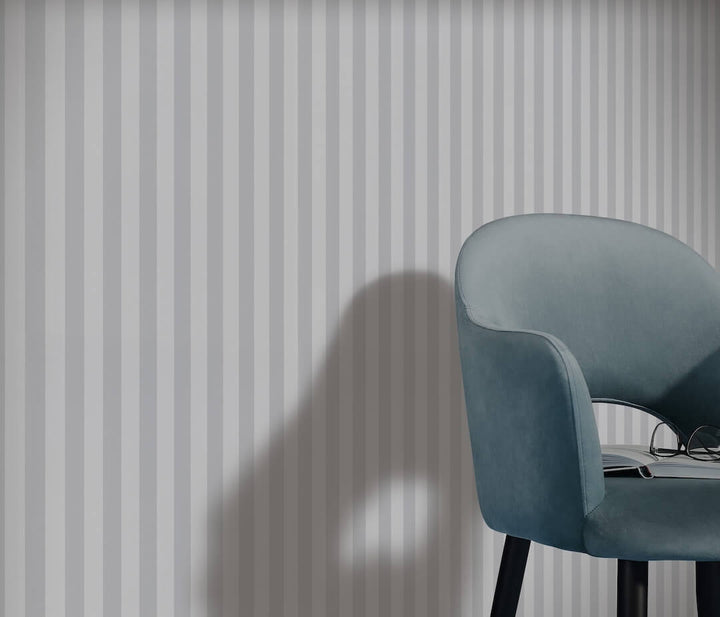 Erismann Heritage Stripe Grey Wallpaper