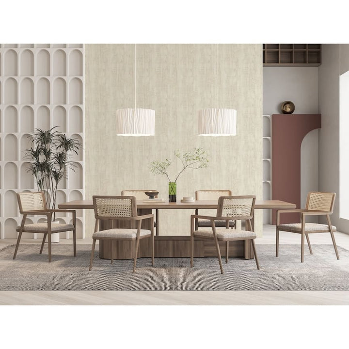 Arthouse Luxe Timber Ivory Wallpaper