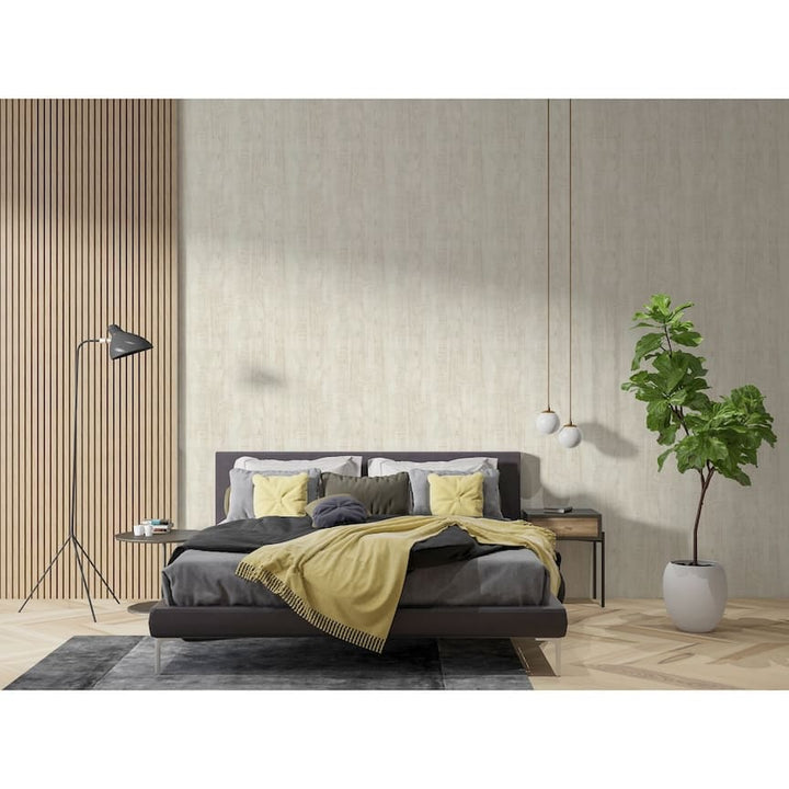 Arthouse Luxe Timber Ivory Wallpaper