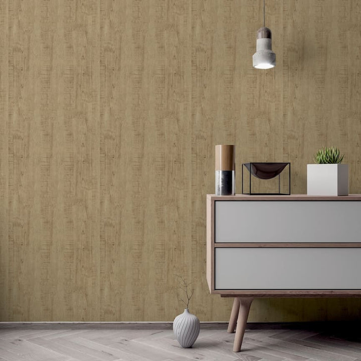 Arthouse Luxe Timber Gold Wallpaper