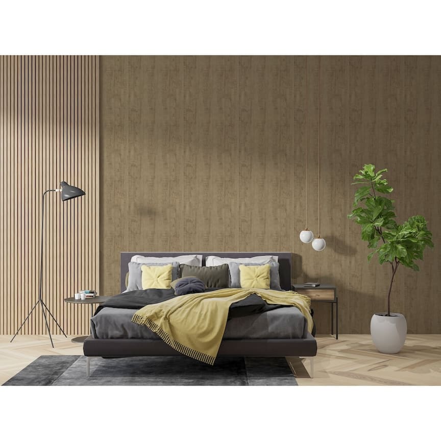 Arthouse Luxe Timber Gold Wallpaper