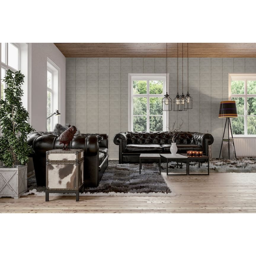 Arthouse Urban Block Champagne Wallpaper