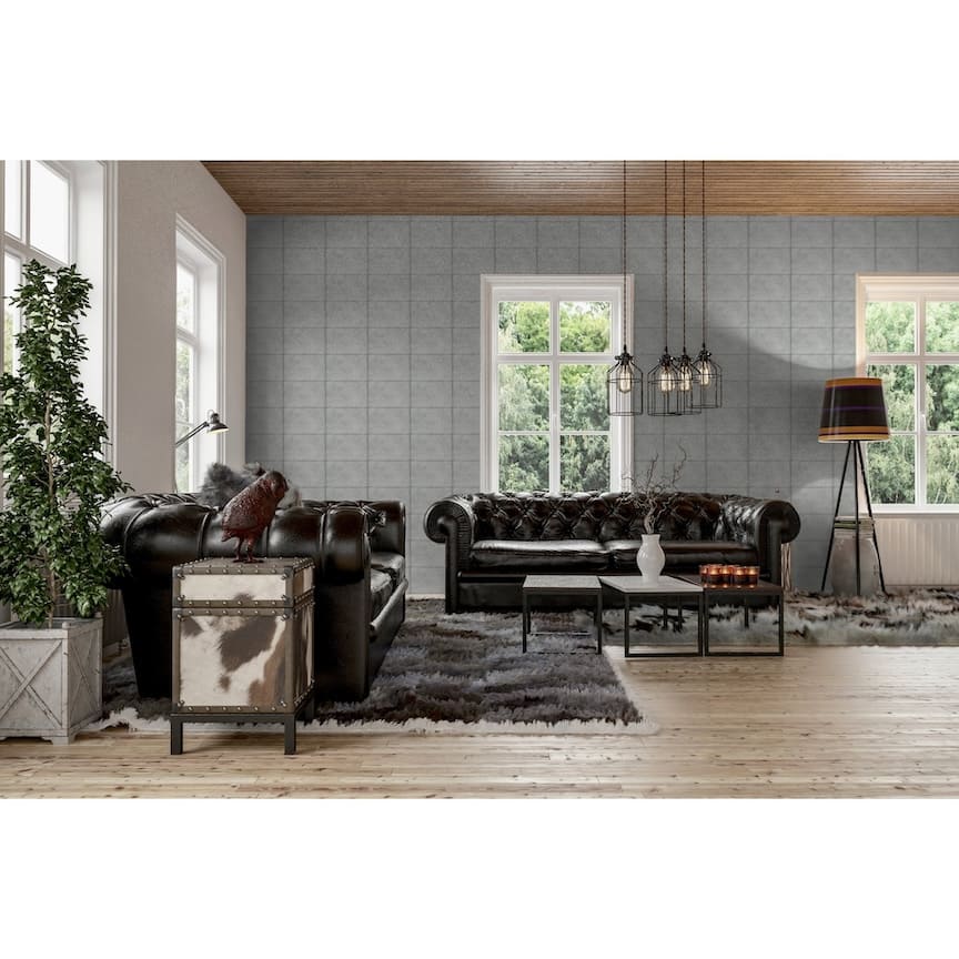 Arthouse Urban Block Grey Wallpaper