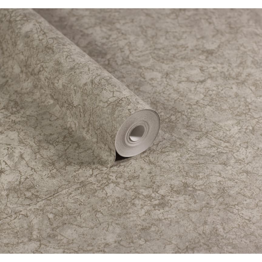 Arthouse Textured Marble Cappuccino / Gold Wallpaper