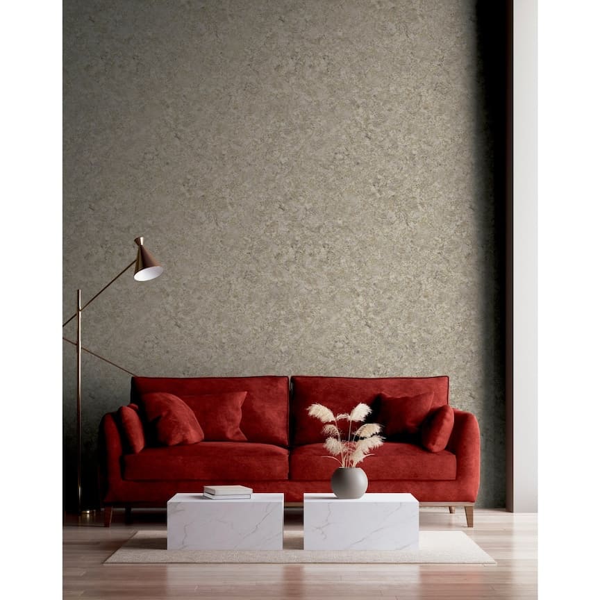 Arthouse Textured Marble Cappuccino / Gold Wallpaper