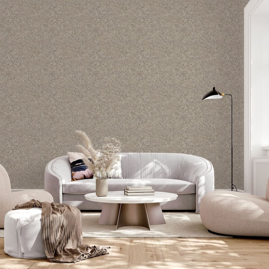 Arthouse Textured Marble Cappuccino / Gold Wallpaper