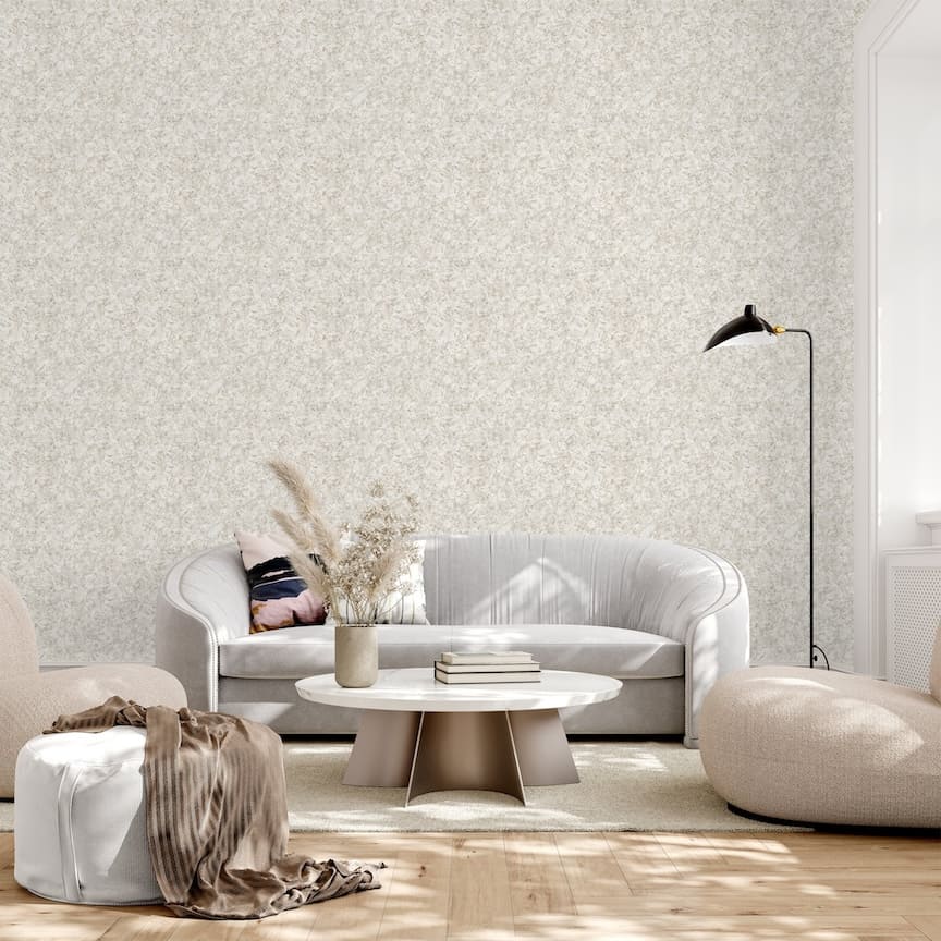 Arthouse Textured Marble Ivory / Champagne Wallpaper