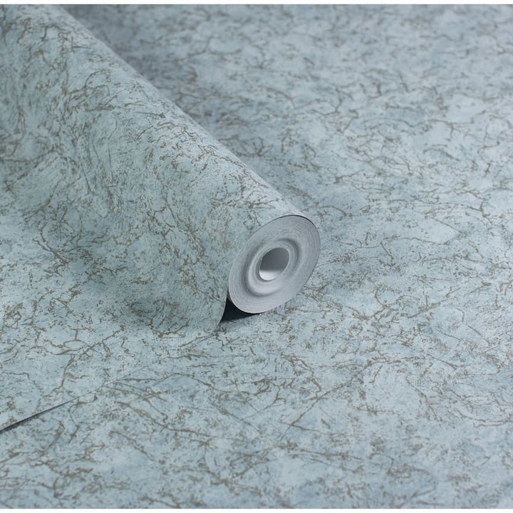 Arthouse Textured Marble Soft Blue / Gold Wallpaper
