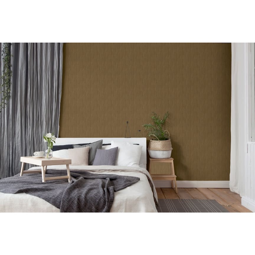 Arthouse Silk Cascade Antique Gold Wallpaper