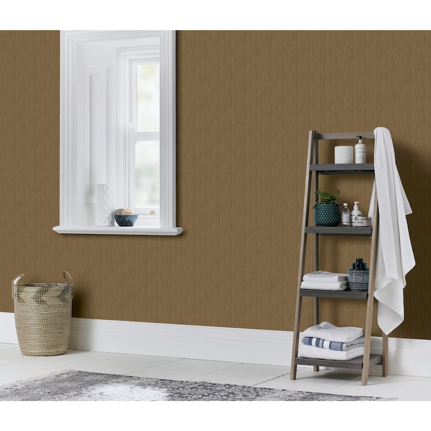 Arthouse Silk Cascade Antique Gold Wallpaper