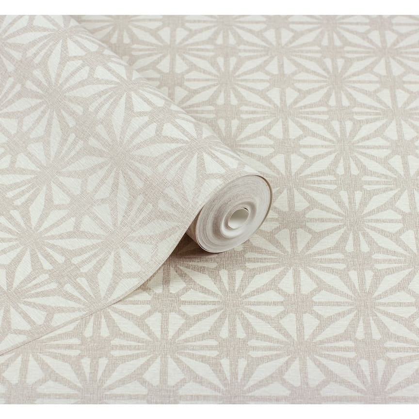 Arthouse Moorish Mosaic Warm Grey/Silver Wallpaper