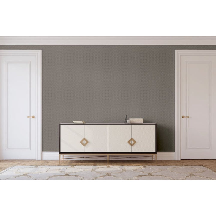 Arthouse Symmetrical Chic Slate and Silver Wallpaper
