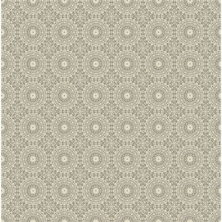 Arthouse Symmetrical Chic Champagne and Silver Wallpaper