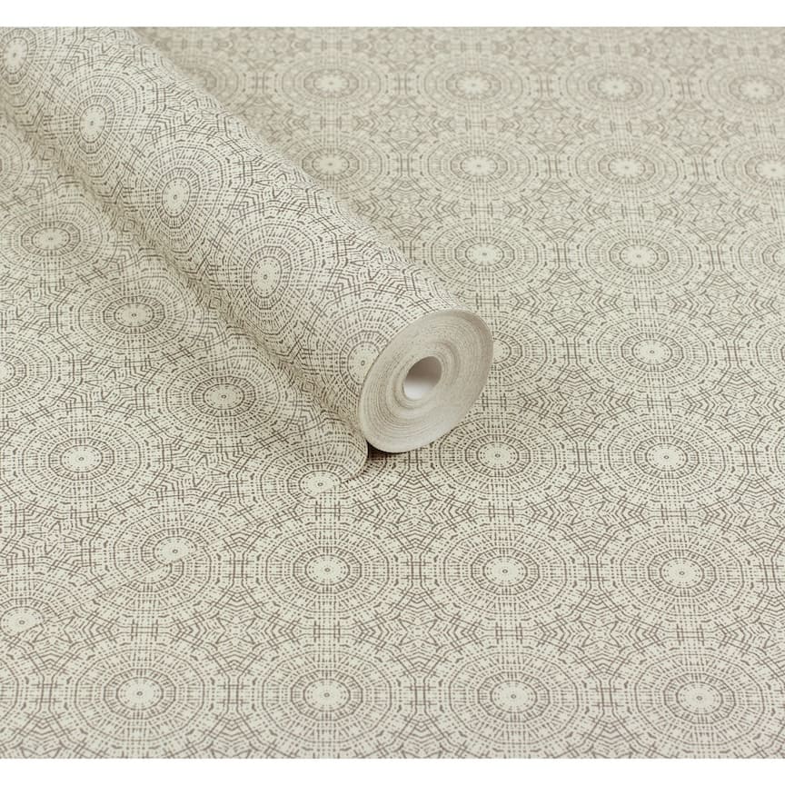 Arthouse Symmetrical Chic Champagne and Silver Wallpaper