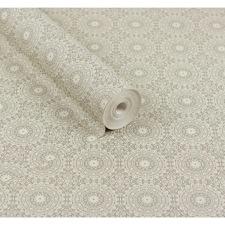 Arthouse Symmetrical Chic Champagne and Silver Wallpaper
