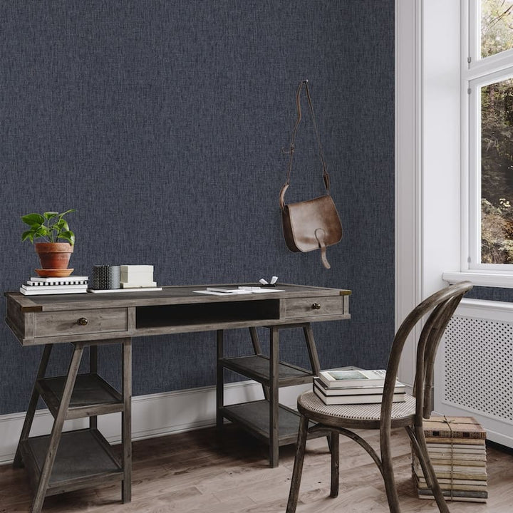 Arthouse Urban Weave Navy Wallpaper