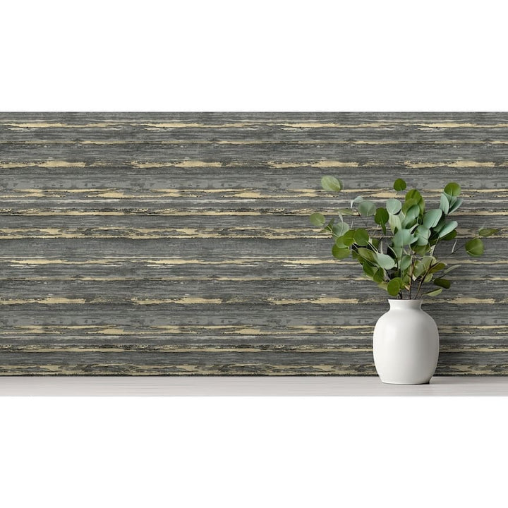 Arthouse Sahara Black / Champagne Wallpaper