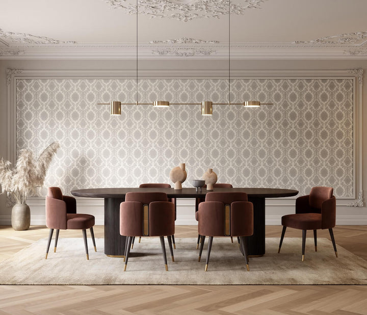Erismann Versailles Carre Grey Wallpaper