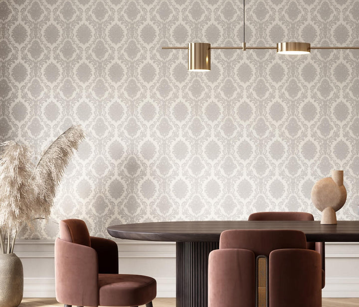 Erismann Versailles Carre Grey Wallpaper