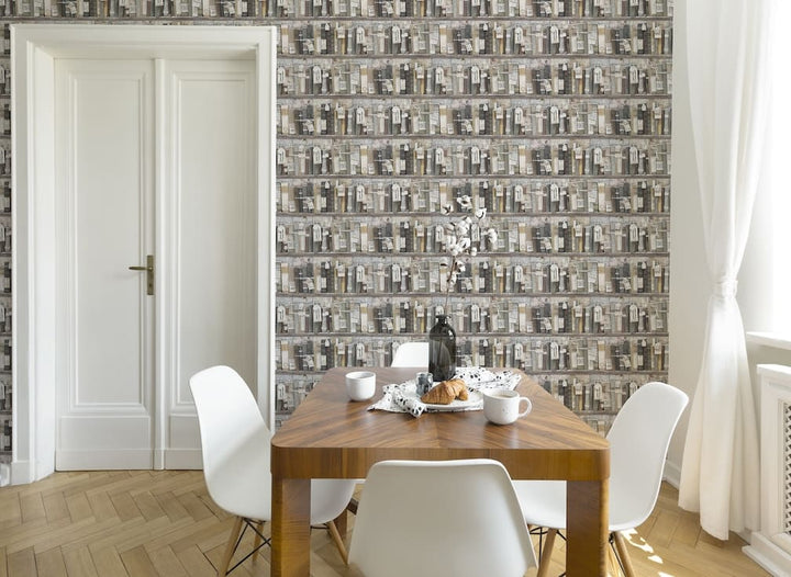 Superfresco Easy Vintage Bookcase Wallpaper