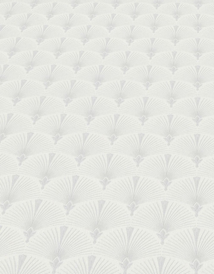 Erismann Versailles Arch Fan Art Deco Silver/Grey Wallpaper
