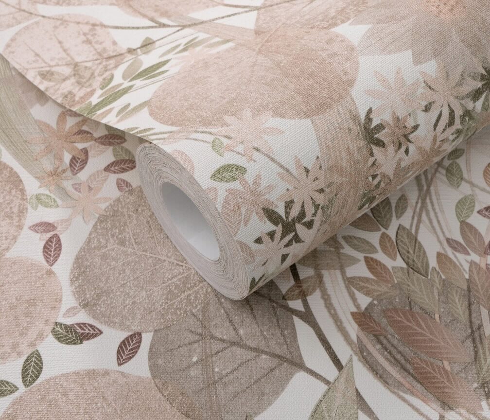 Erismann Secret Grove Floral Pink/Green Wallpaper