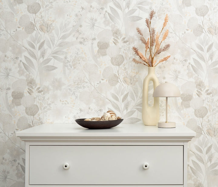 Erismann Secret Grove Floral Natural Wallpaper