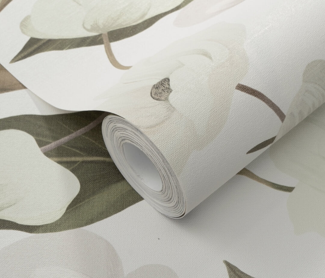 Erismann Fairy Blossom Floral White/Green Wallpaper