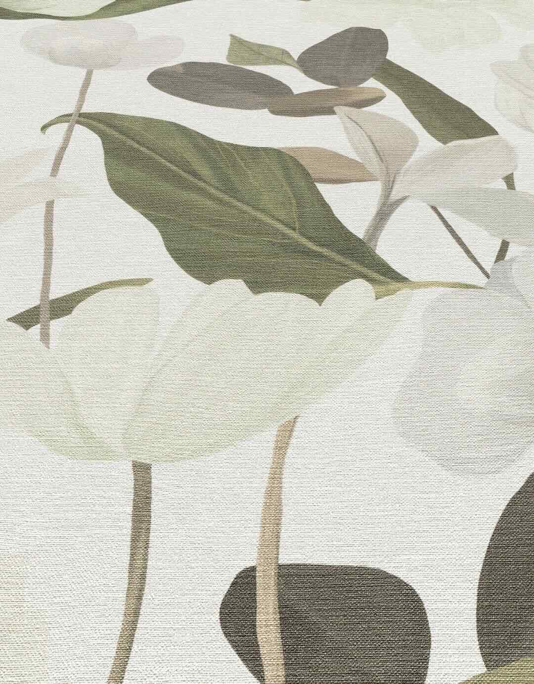 Erismann Fairy Blossom Floral White/Green Wallpaper
