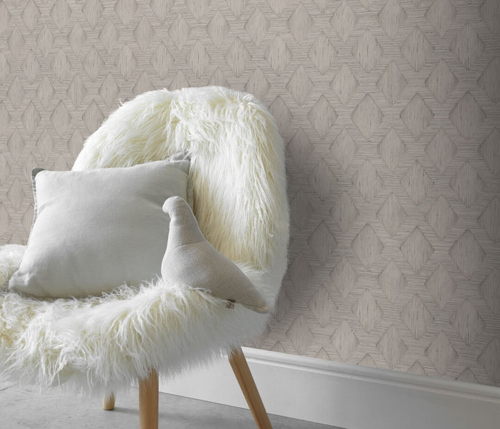 Erismann Hidden Harmony Geometric Grey Wallpaper