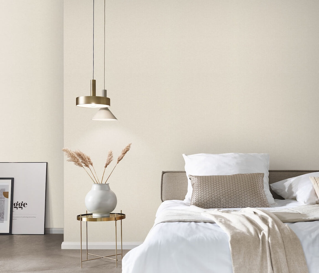 Erismann Serenity Linen Texture Natural Wallpaper