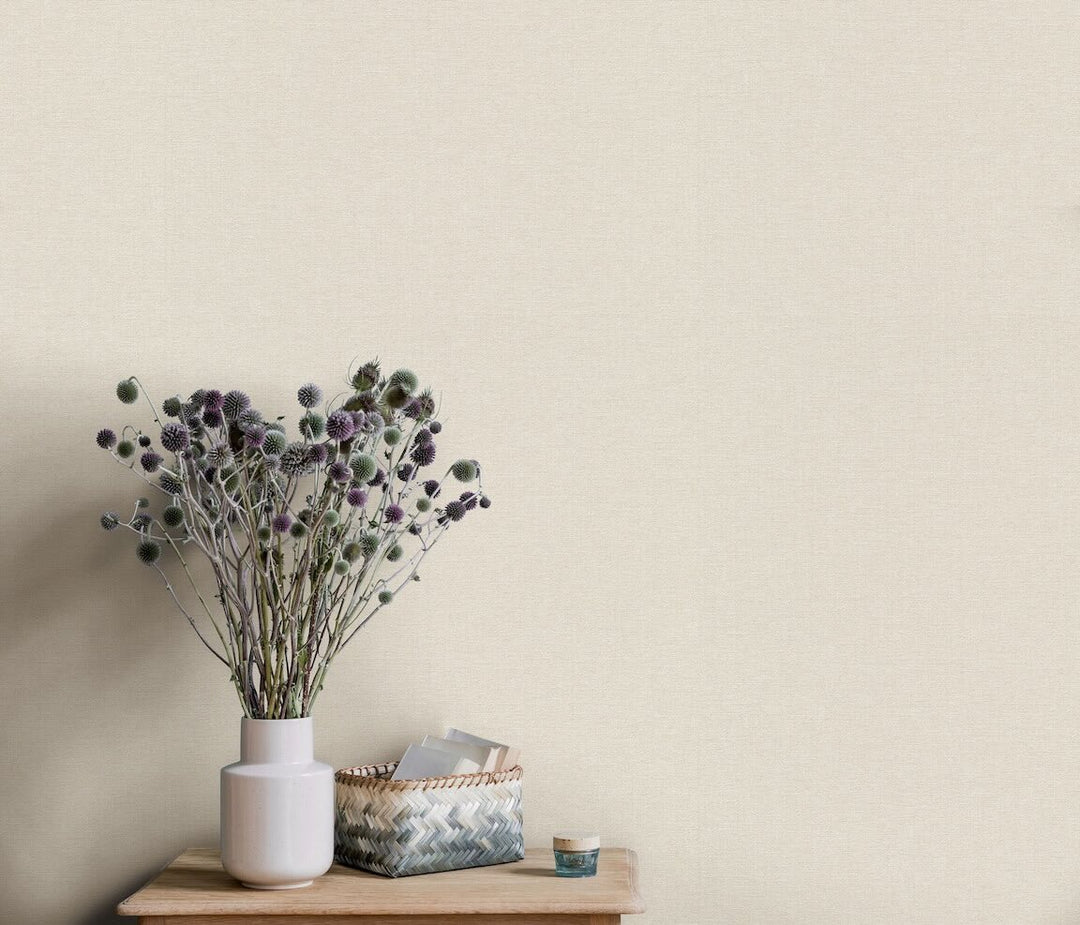 Erismann Serenity Linen Texture Natural Wallpaper
