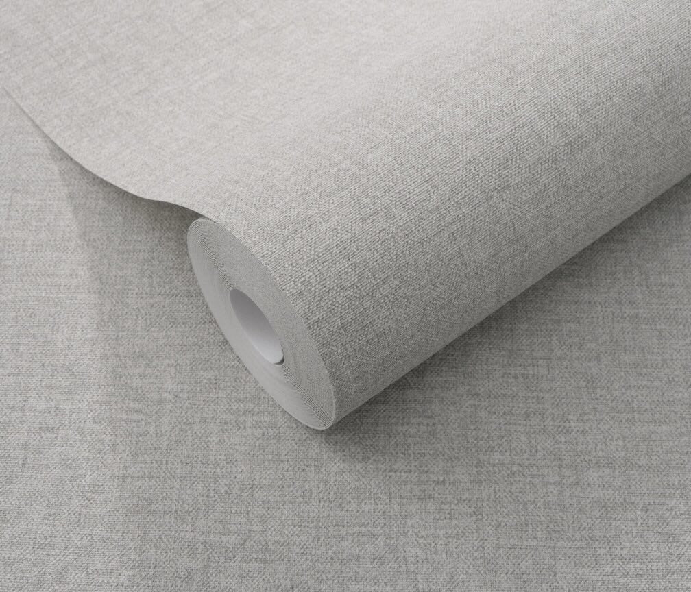 Erismann Serenity Linen Texture Dove Grey Wallpaper