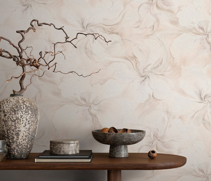 Erismann Aurora Pink Floral Wallpaper