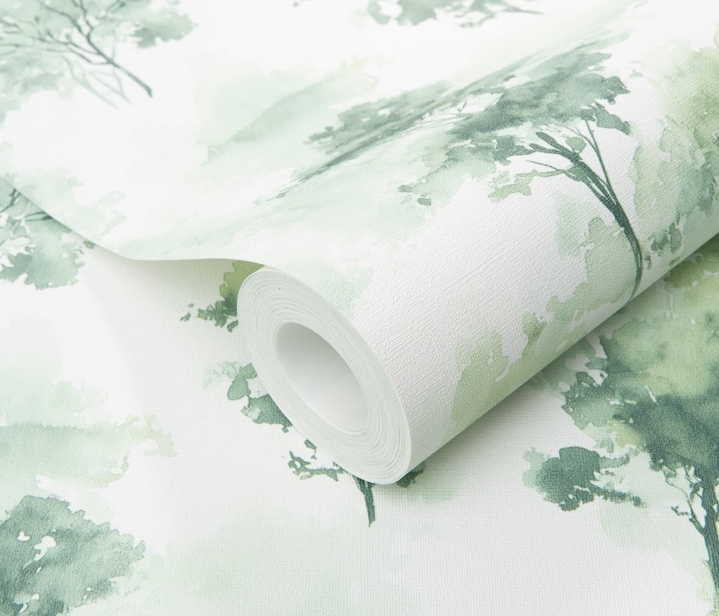 Erismann Forest Dreams Woodland Tree Green Wallpaper