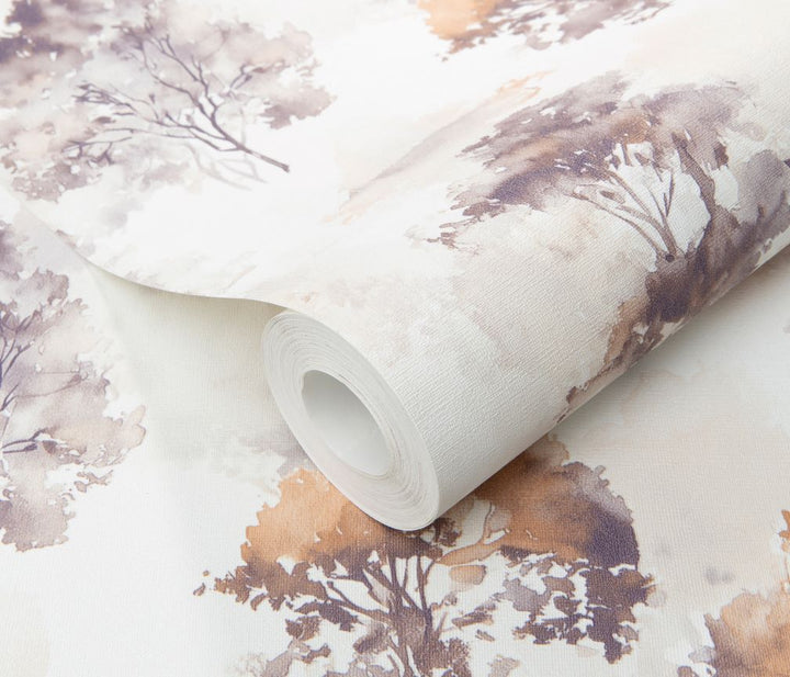 Erismann Forest Dreams Woodland Tree Rust Wallpaper