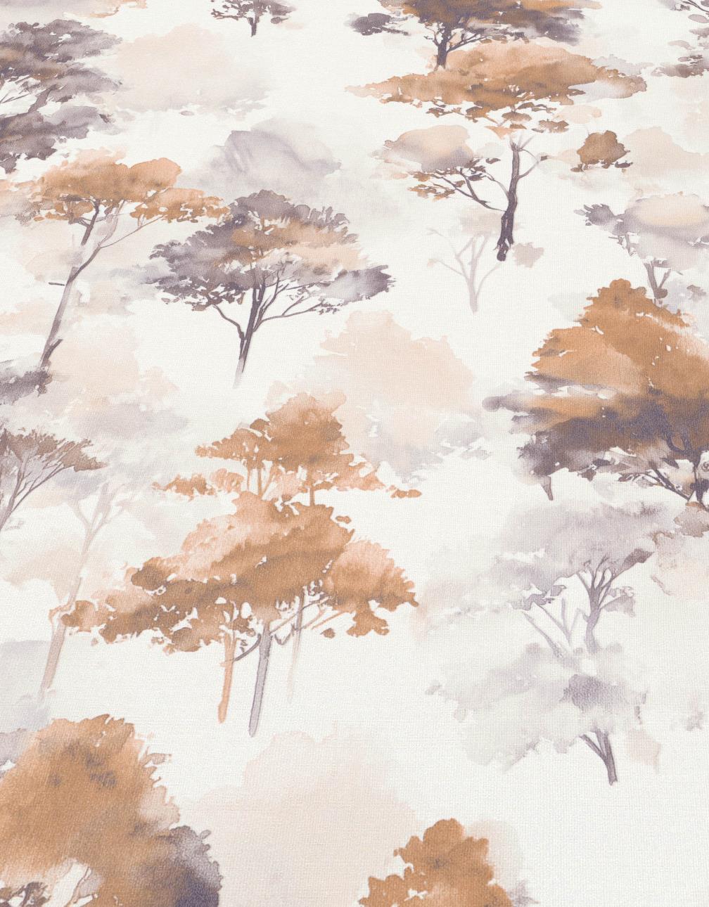 Erismann Forest Dreams Woodland Tree Rust Wallpaper