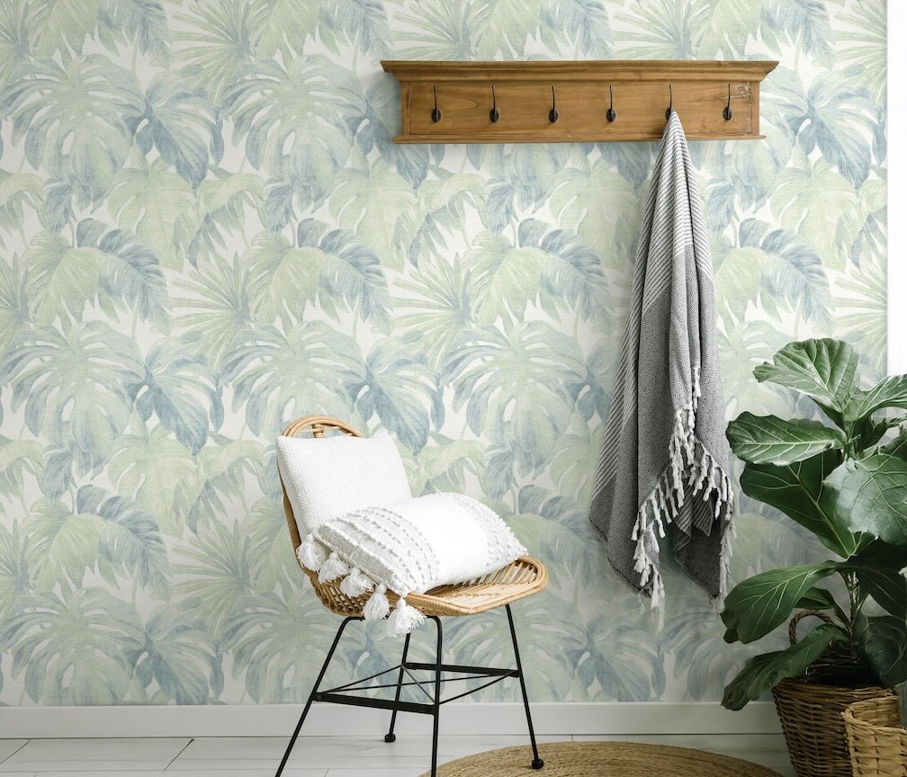 Erismann Forest Dreams Monstera Leaves Green Wallpaper