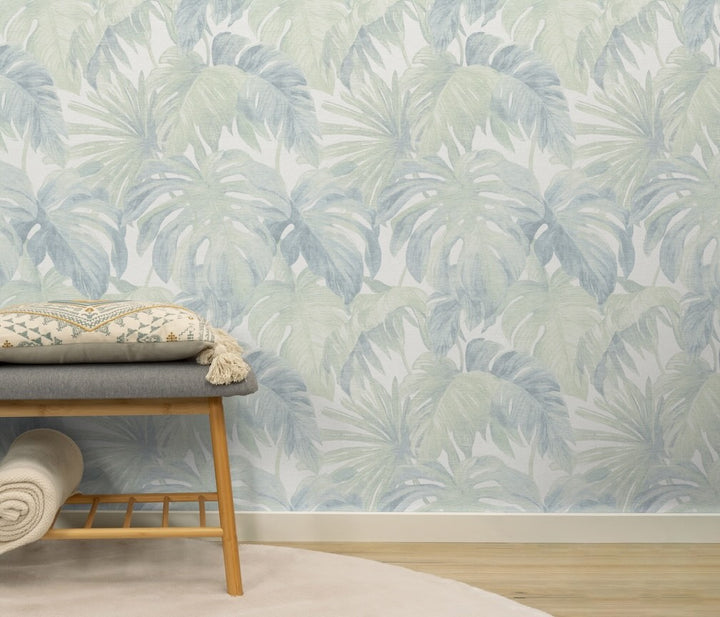 Erismann Forest Dreams Monstera Leaves Green Wallpaper