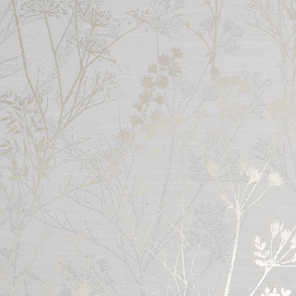 Hedegrow Grey Pale Gold Wallpaper