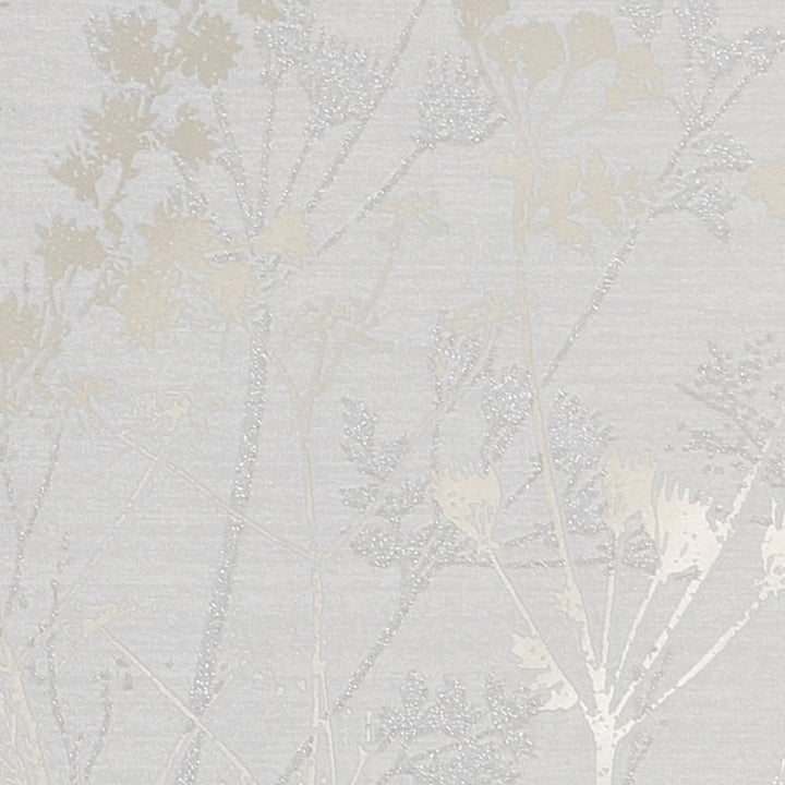 Hedegrow Grey Pale Gold Wallpaper