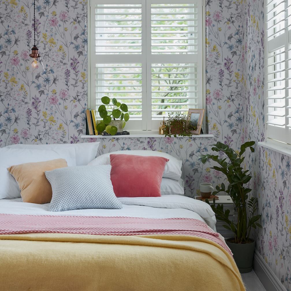Laura Ashley Wild Meadow Multi Wallpaper