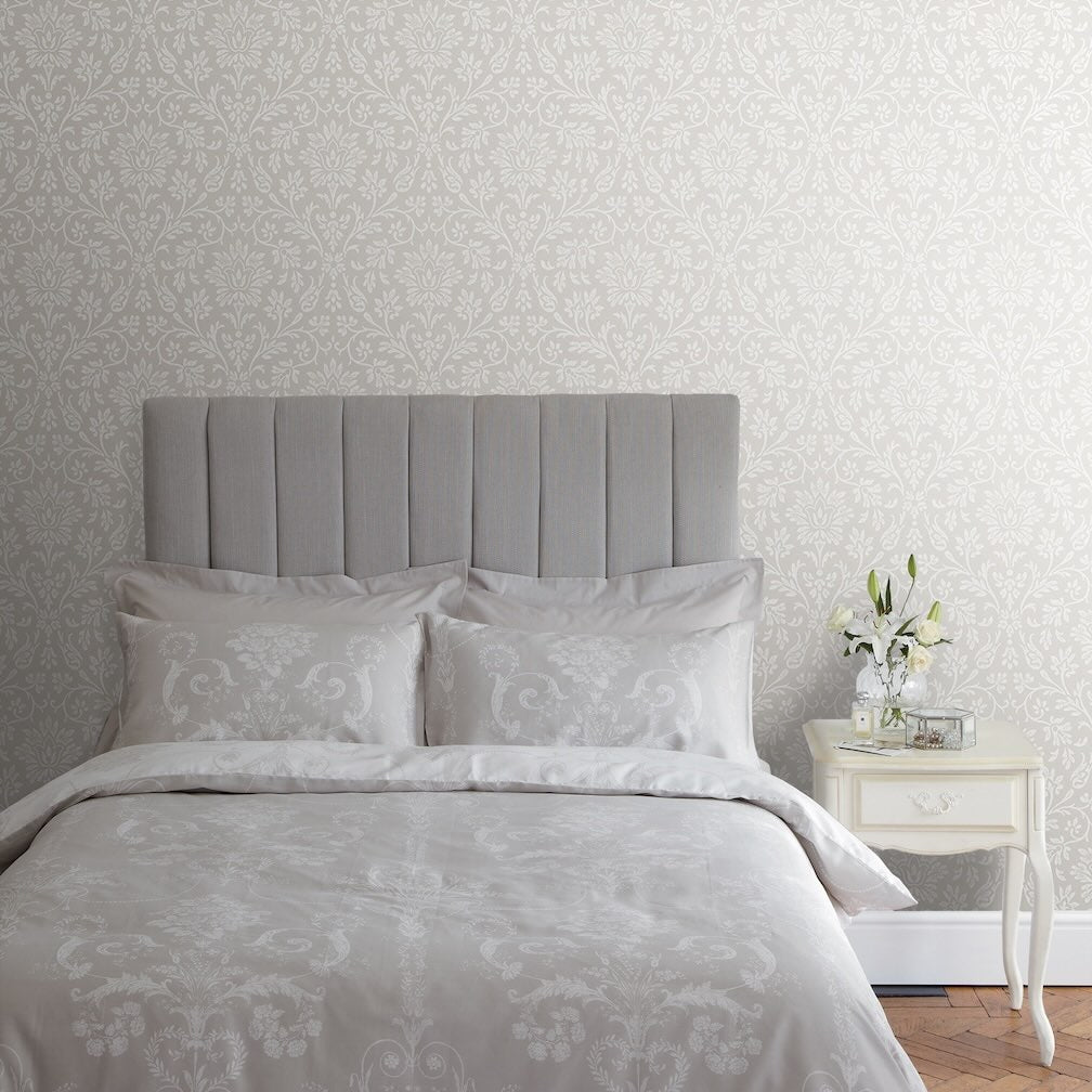 Laura Ashley Annecy Dove Grey Wallpaper