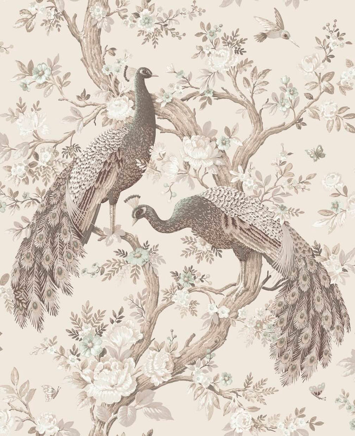 Laura Ashley Belvedere Truffle Wallpaper